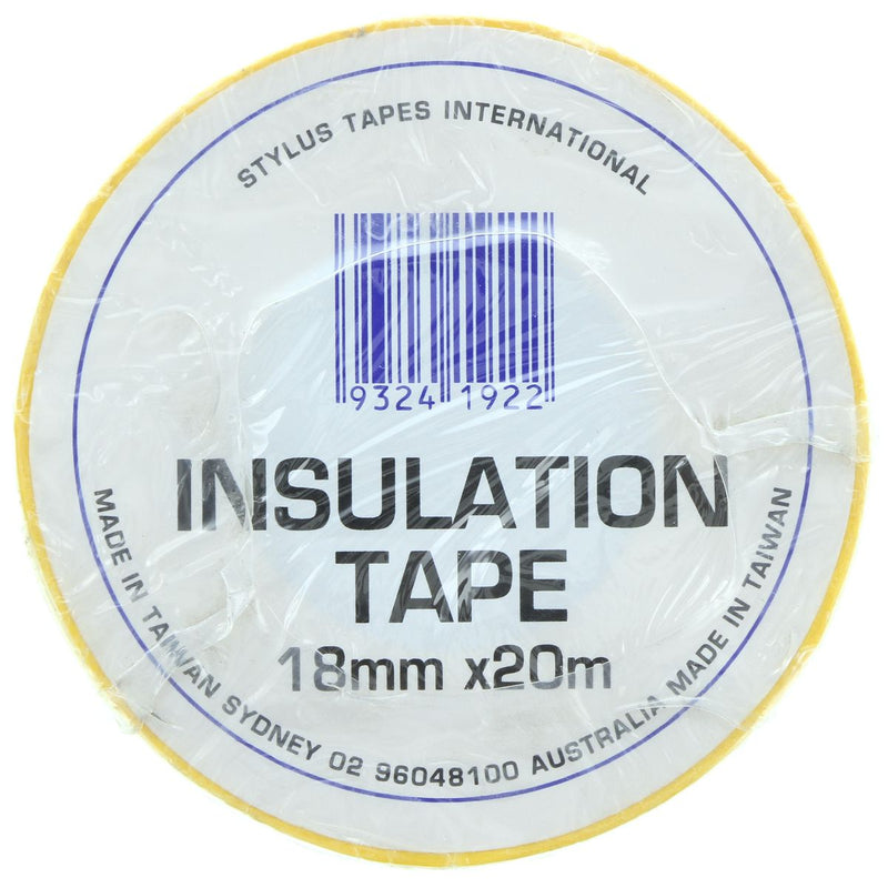 Stylus PVC Tape 18mm X 20M - Yellow 2140