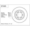 TRW Disc Brake Rotor 268mm DF1432S
