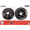 TRW Disc Brake Rotor 258mm DF4003S