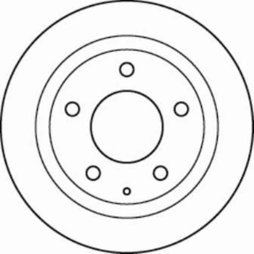 TRW Disc Brake Rotor 251mm DF4689S