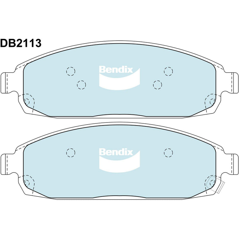 Bendix 4x4 Brake Pad Set Front DB2113 -4WD