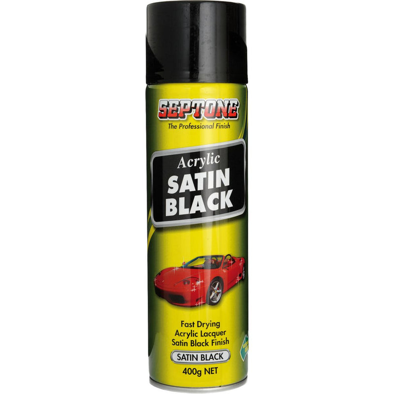 Septone Acrylic Top Coat - Satin Black 400G AASAB400