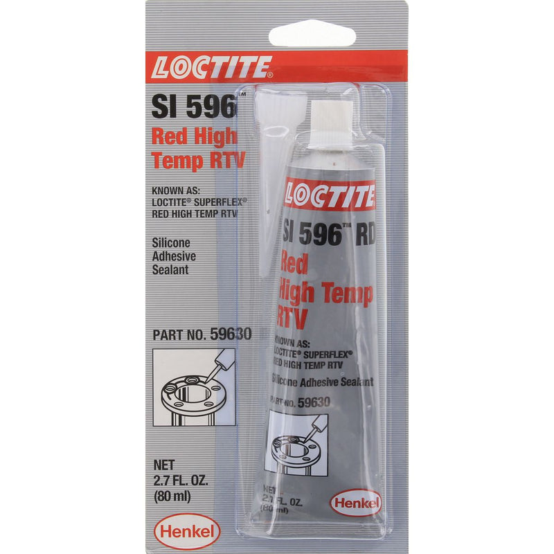 Loctite SI 596 Hi-Temp Red RTV Silicone 80ml 59630