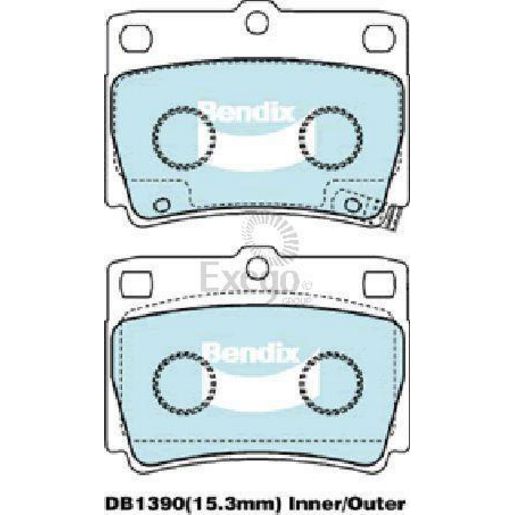 Bendix Heavy Duty Brake Pad Set Rear DB1390 HD