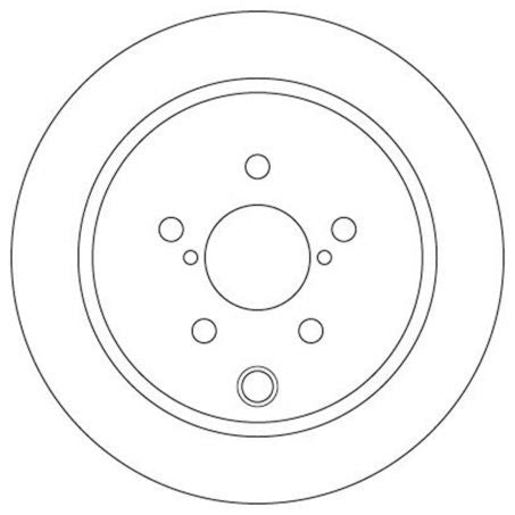 TRW Disc Brake Rotor 274mm DF6503S