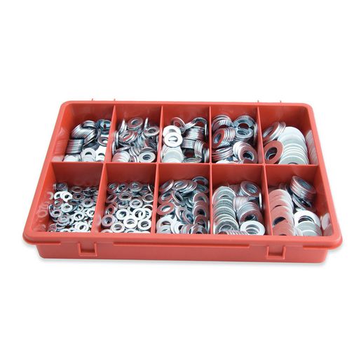 Jamec Pem Trade Flame Assortment Flat Washers 650 Pieces