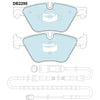 Bendix Euro Brake Pad Set Front DB2295 Euro+