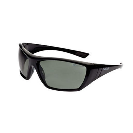 Bolle Aust Hustler Polarized Safety Glasses ESP Smoke