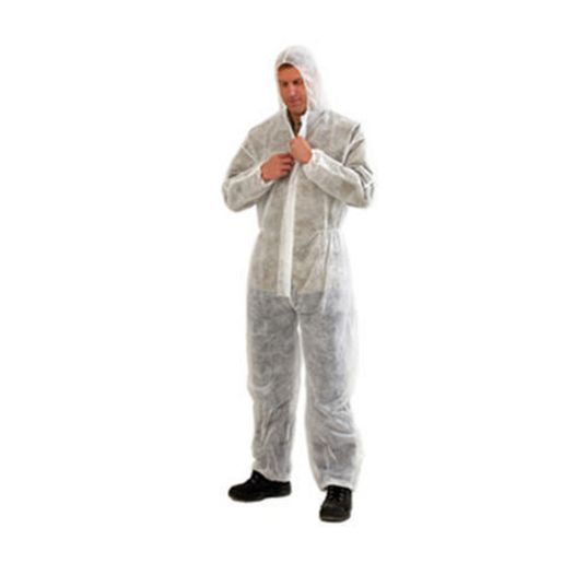 Prochoice Coverall Disposable Xl White Dowpxl