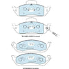 Bendix Euro Brake Pad Set Front DB1406 Euro+