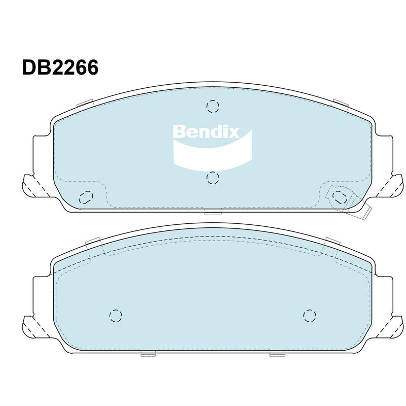 Bendix Heavy Duty Brake Pad Set Front DB2266 HD
