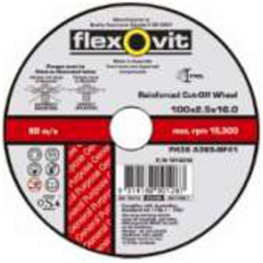 Flexovit Cut Off Disc S/S 180X2.5X22.2Mm 66252841613