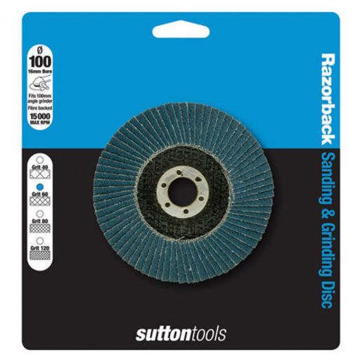 Sutton Razorback Disc Fibre Backed 102 X 16Mm 40 Grit