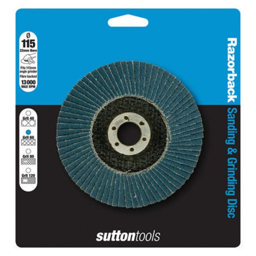 Sutton Razorback Disc Fibre Backed 115 X 22Mm 40 Grit