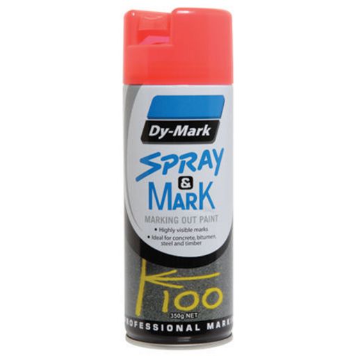Dy-Mark Spray & Mark Marking Paint Fluro Orange Aerosol