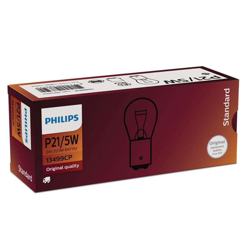 Philips Standard Bayonet Globe 24V 21/5W (10Pk) 13499