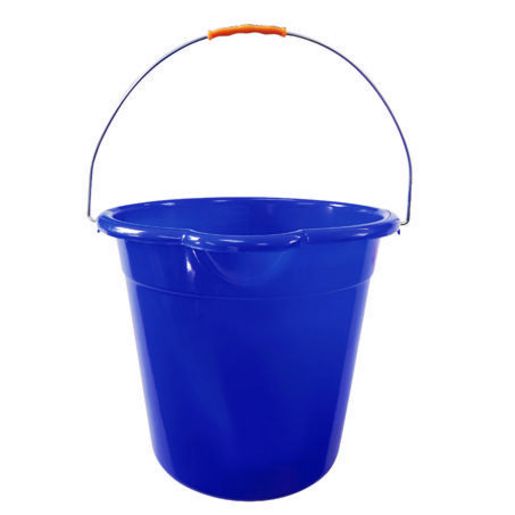 Mcluckie Brushware Bucket Plastic Round RED10LPBR