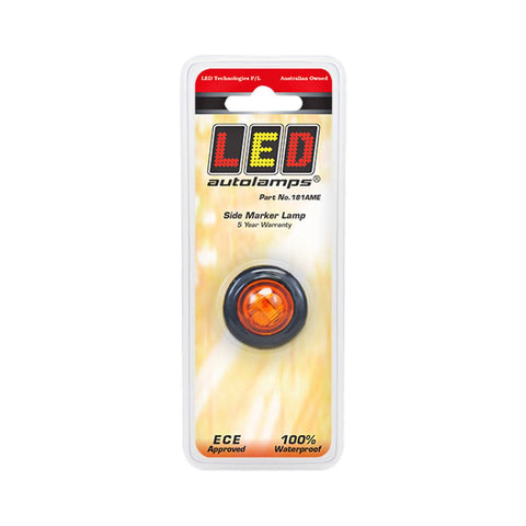 LED Autolamps Side Marker Light LED Round Mini 12/24V