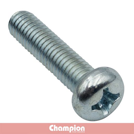 Champion Zinc Machine Screw Panhead Phillips M5 x 16mm