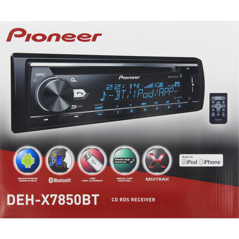 Pioneer DEH-X7850BT AM/FM/CD/USB/AUX/Dual Bluetooth