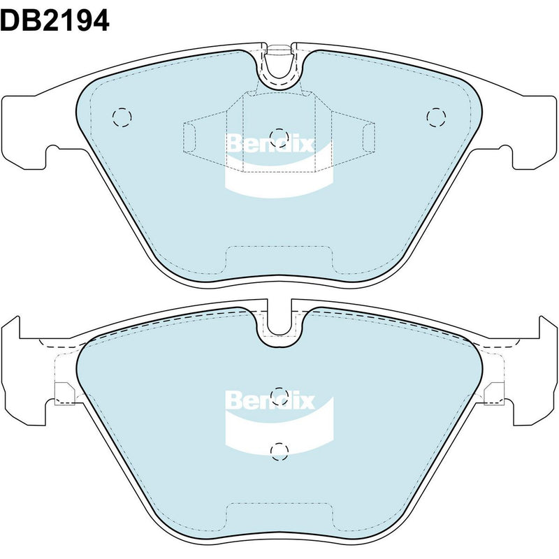 Bendix General CT Brake Pad Set Front DB2194 GCT
