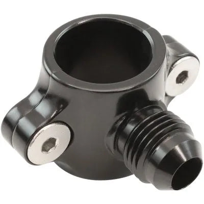 Aeroflow AF107-12-06BLK Clamp On Hard Line to Male AN