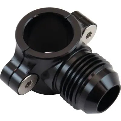 Aeroflow AF107-12-10BLK Clamp On Hard Line to Male AN
