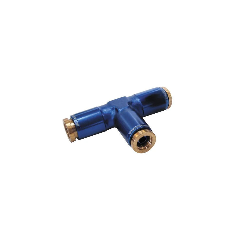 Aeroflow AF125-02X 3/16" Nylon Quick Release Tee Fitting