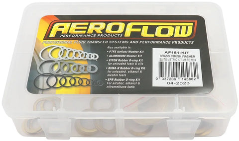 Aeroflow AF181-KIT Metric Brass Washer Kit - M6 to | Kren Offroad NZ
