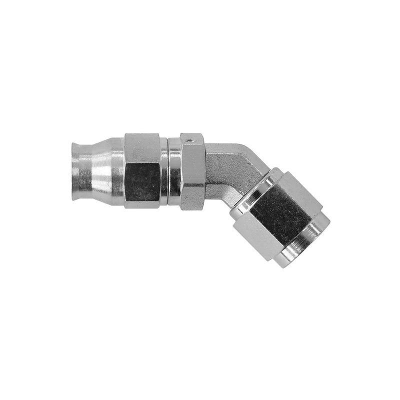 Aeroflow AF202-04-03 Stainless Steel 45 Deg Hose End -4AN