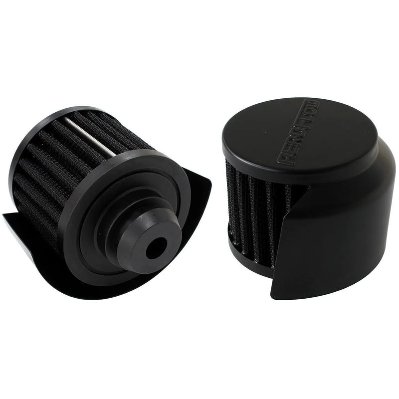 Aeroflow AF2271-1516 1/4" Push In Breather w/Shield 3"