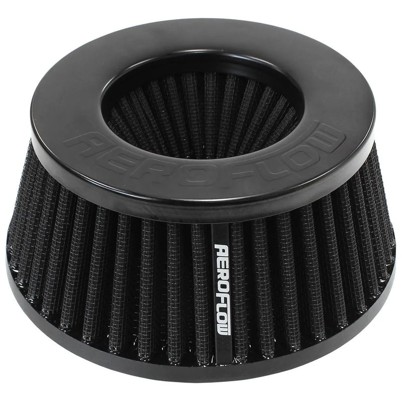 Aeroflow AF2711-BLK Black Inverted Tapered Filter -