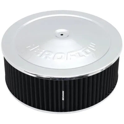 Aeroflow AF2851-1300 14" x 5" Chrome Air Filter Assembly