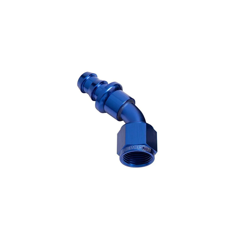 Aeroflow AF402-10X 400 Series Push Lok 45 Deg Hose End