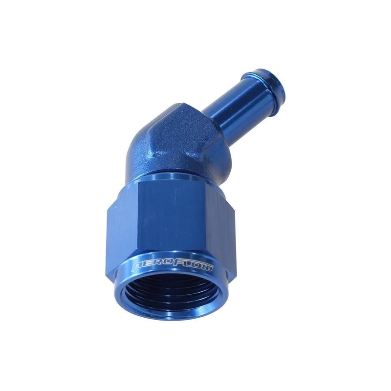 Aeroflow AF412-08-06X 3/8" to -8AN 45 Deg Hose Barb