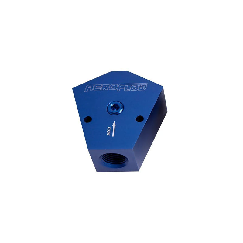 Aeroflow AF451-08X Billet Y-Block 3/8 - 3/8 In - Out 1/8"