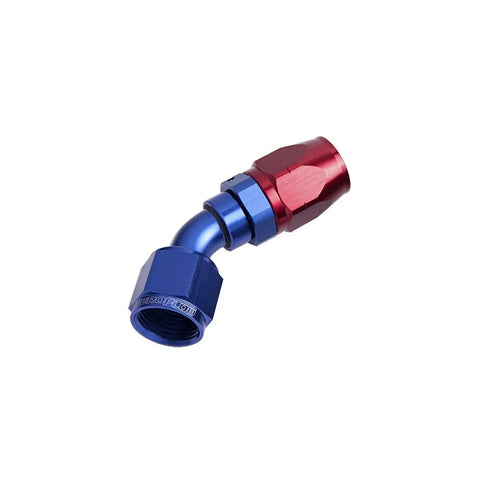Aeroflow AF502-20X Cutter Swivel 45 Deg Alloy Hose End