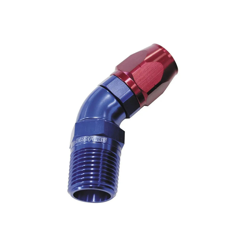 Aeroflow AF528-12-08X Full Flow Billet - Male 0.5" NPT 45