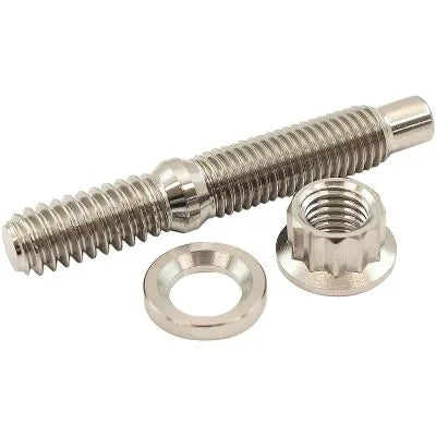 Aeroflow AF55-3000 1/4" Titanium Stud Nut and Washer Kit