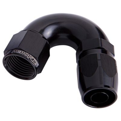 Aeroflow Alloy 150 Deg Hose End -16AN AF555-16BLK