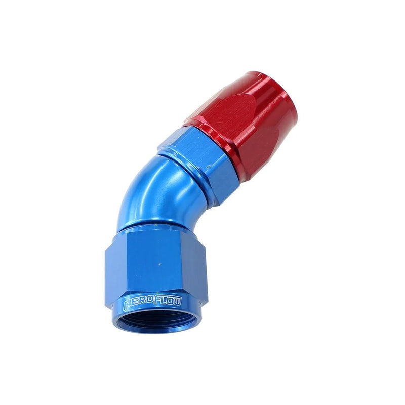 Aeroflow AF572-12DX 45 Deg -12AN Full Flow Teflon Hose End