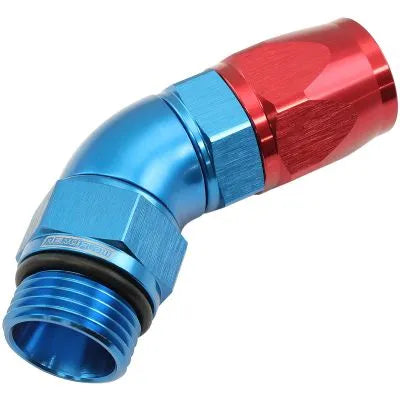 Aeroflow AF582-10-10D-XPX ORB Taper Swivel 45° Hose End