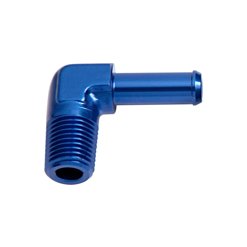 Aeroflow AF842-06-05SX 90 Deg 3/8" NPT Male To 5/16" Barb