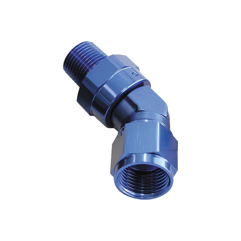 Aeroflow AF919-08-04X 45 Deg 1/4" NPT To -8AN Swivel