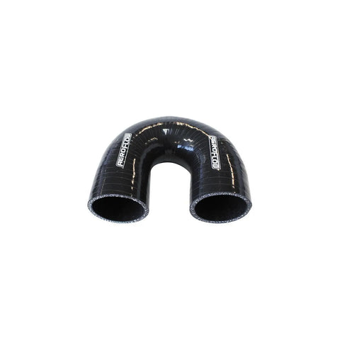 Aeroflow AF9206-X 180 Deg Silicone Hose Coupler - Black -