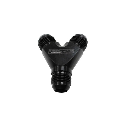 Aeroflow AF930-16-16BLK 3 x -16AN Y-Block - Black