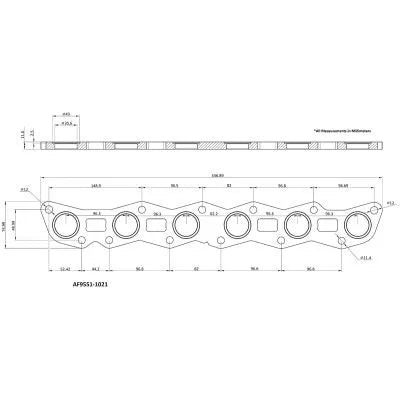 Aeroflow AF9551-1021SS Stainless Steel Header Flange