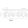 Aeroflow AF9551-1025SS Stainless Steel Header Flange -