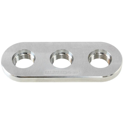 Aeroflow AF986-06 Weld In Alloy Plate with 3 x -6 ORB