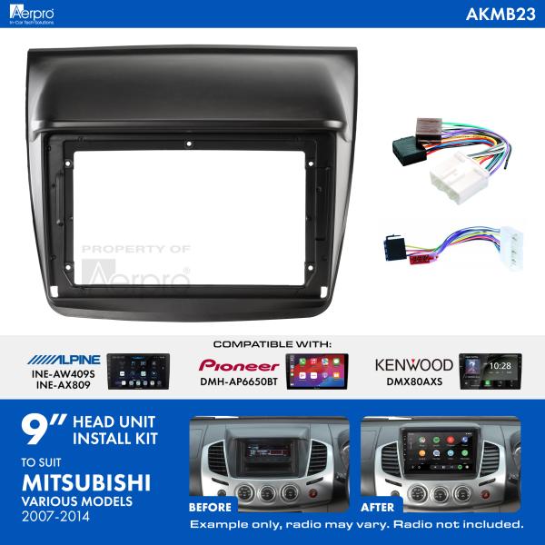 Aerpro 9 Inch Install Kit To Suit Mitsubishi Triton